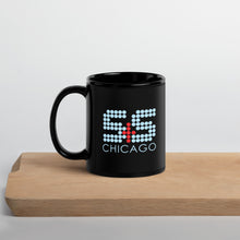 S&S "Chicago" Colored Black Glossy Mug