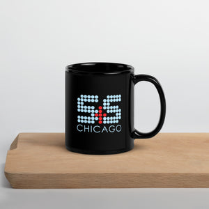 S&S "Chicago" Colored Black Glossy Mug