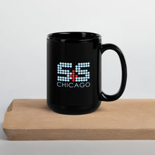 S&S "Chicago" Colored Black Glossy Mug