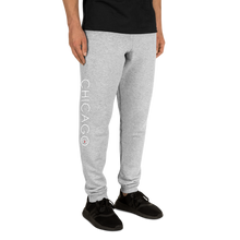 Unisex Joggers (Chicago S&S Vertical White with Red+)