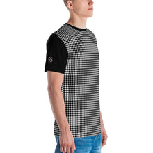 S&S Artist Steve Silk Hurley's Men's Crew Neck T-Shirt (Black And White Houndstooth)