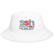 Steve Silk Hurley's ssh® Branded Embroidered Big Bucket Hat (Grey and Red ssh)