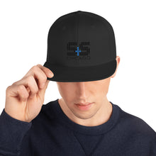 Classic Snapback Hat | Yupoong (With Embroidered Black and Aqua S&S)
