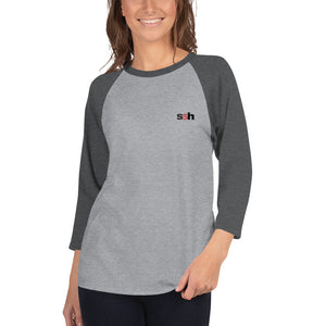 Steve "Silk" Hurley's ssh® branded Unisex 3/4 Sleeve Raglan Shirt | Tultex