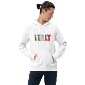 "Italy" (Red White and Green) Premium Unisex Heavy Blend Hoodie