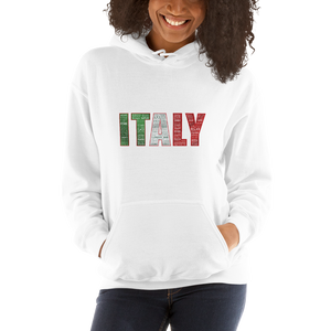 "Italy" (Red White and Green) Premium Unisex Heavy Blend Hoodie