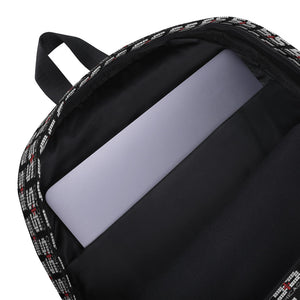Backpack (Black w White and Red S&S Repeat)