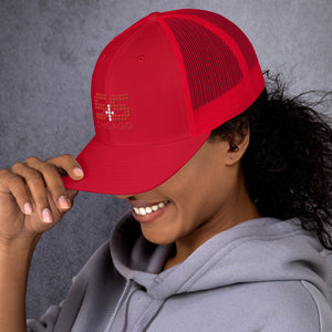 Retro Trucker Hat | Yupoong 6606 (with Red and White S&S)