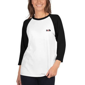 Steve "Silk" Hurley's ssh® branded Unisex 3/4 Sleeve Raglan Shirt | Tultex