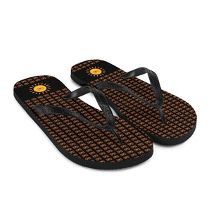Flip-Flops (Black with Sunshine S&S and Orange S&S Repeats)