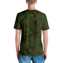 Steve Silk Hurley's Camouflage ssh® Branded All-Over Print Men's Crew Neck T-Shirt (Green Camo)