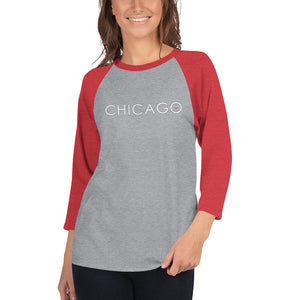 Unisex 3/4 Sleeve Raglan Shirt | Tultex (with White S&S Chicago)