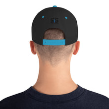 Classic Snapback Hat | Yupoong (With Embroidered Black and Aqua S&S)