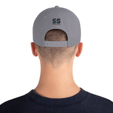 Classic Snapback Hat | Yupoong (With Embroidered Black and Aqua S&S)