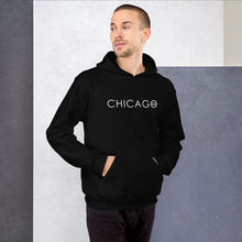 "Chicago" Unisex Heavy Blend Hoodie | Gildan (White Letters)