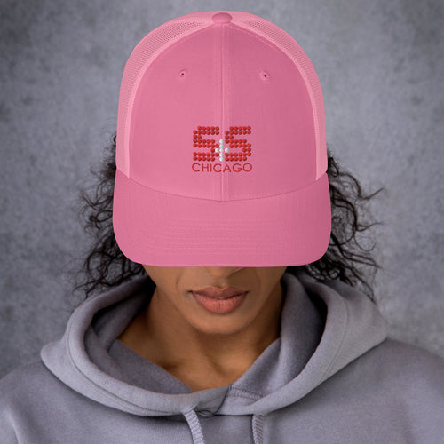 Retro Trucker Hat | Yupoong 6606 (with Red and White S&S)