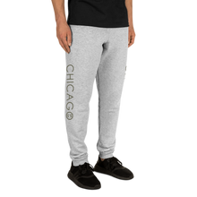 Unisex Joggers (Chicago S&S Vertical Military Green with White +)