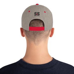Classic Snapback Hat | Yupoong (With Embroidered Black and Red S&S)