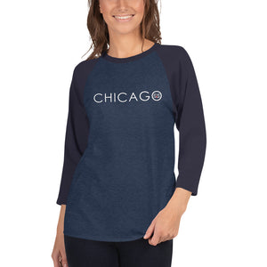 Unisex 3/4 Sleeve Raglan Shirt | Tultex (with White S&S Chicago)