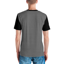 S&S Artist Steve Silk Hurley's Men's Crew Neck T-Shirt (Black And White Houndstooth)