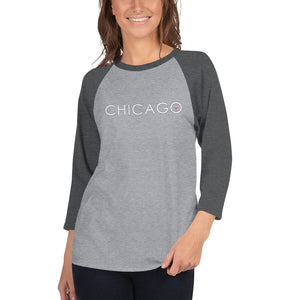 Unisex 3/4 Sleeve Raglan Shirt | Tultex (with White S&S Chicago)