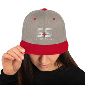 Classic Snapback Hat | Yupoong (With Embroidered White and Red S&S)