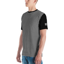 S&S Artist Steve Silk Hurley's Men's Crew Neck T-Shirt (Black And White Houndstooth)