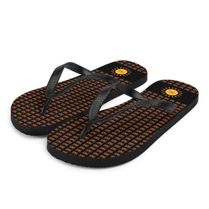 Flip-Flops (Black with Sunshine S&S and Orange S&S Repeats)