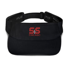 Visor (Flexfit with Red and Grey S&S)