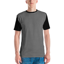 S&S Artist Steve Silk Hurley's Men's Crew Neck T-Shirt (Black And White Houndstooth)