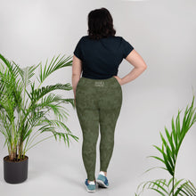 Steve Silk Hurley's ssh® Branded Plus Size Yoga Leggings (Green Camouflage)